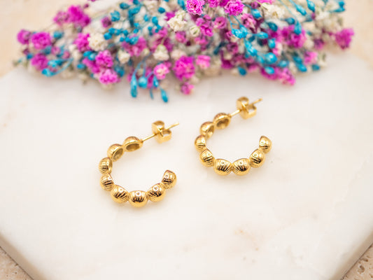 Boucles d'oreilles Couronne Olivane