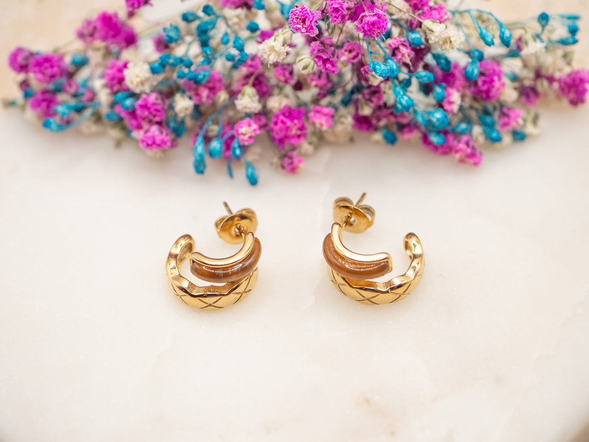 Boucles d'oreilles Étreinte Vayana