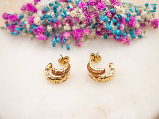 Boucles d'oreilles Étreinte Vayana