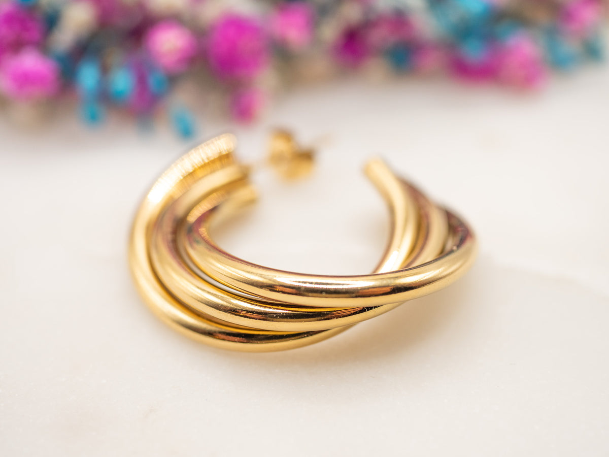 Boucles d'oreilles Courbe Oléna
