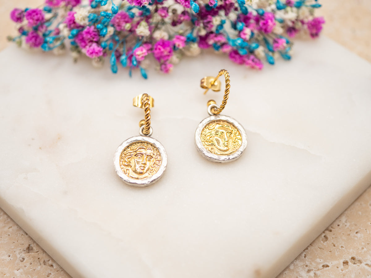 Boucles d'oreilles Médaillon Etruvia