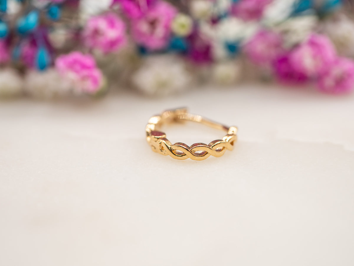 Boucle d'oreille unique Tresse Eloria