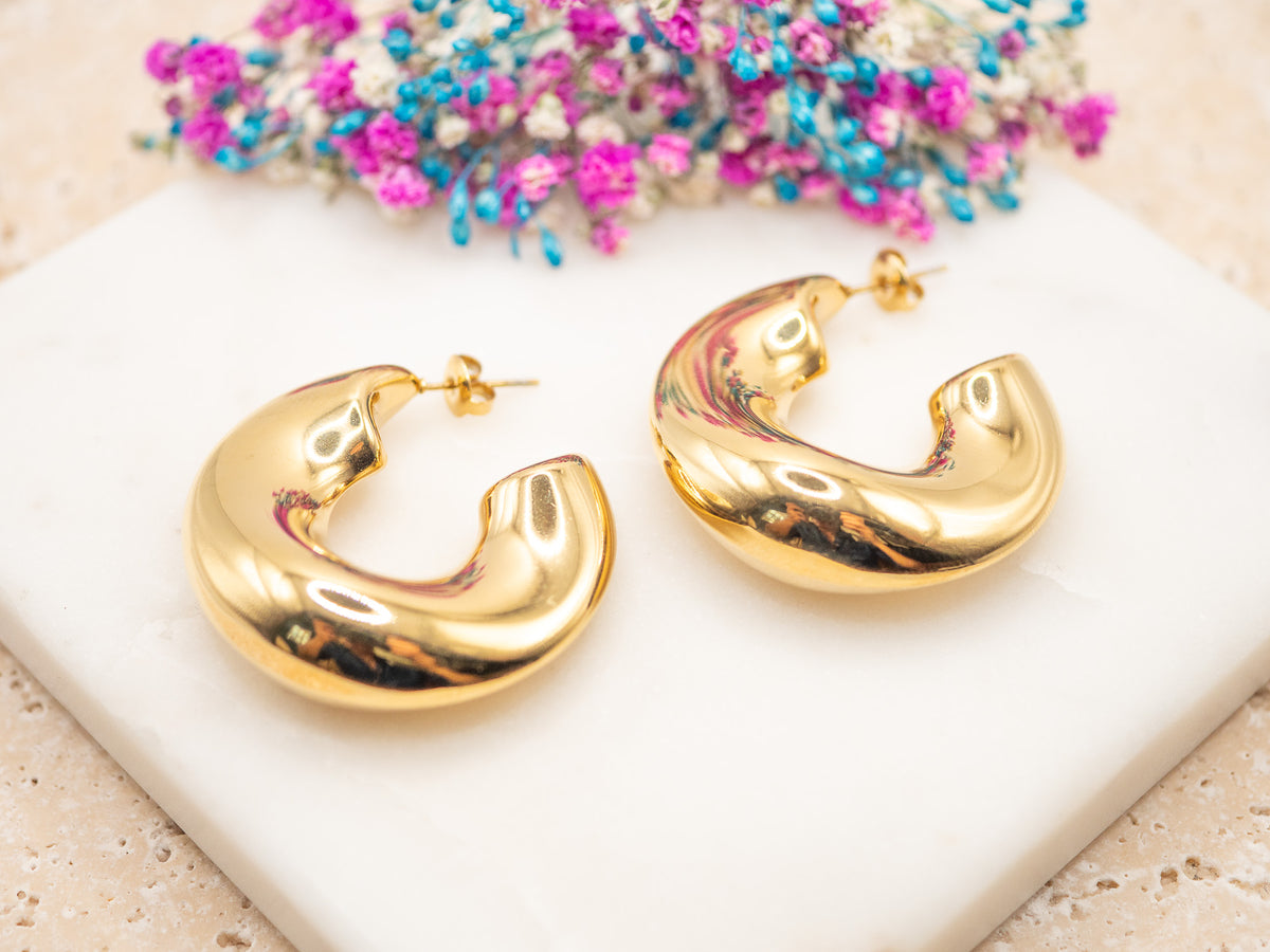 Boucles d'oreilles Croissant Miréna