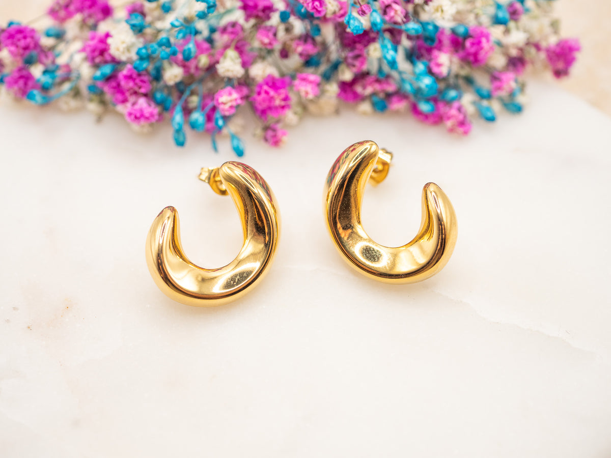Boucles d'oreilles Courbe Mioréa