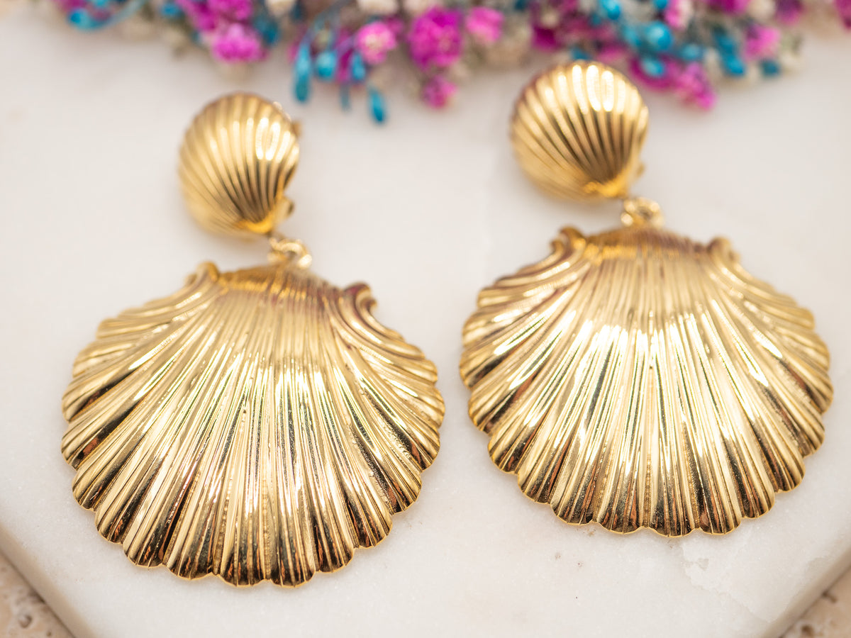 Boucles d'oreilles Coquille Soreïa
