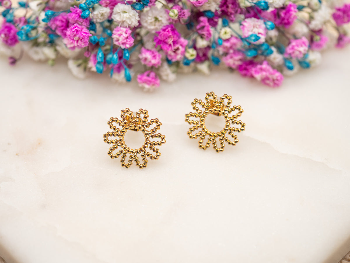 Boucles d'oreilles Rosalia Torsade