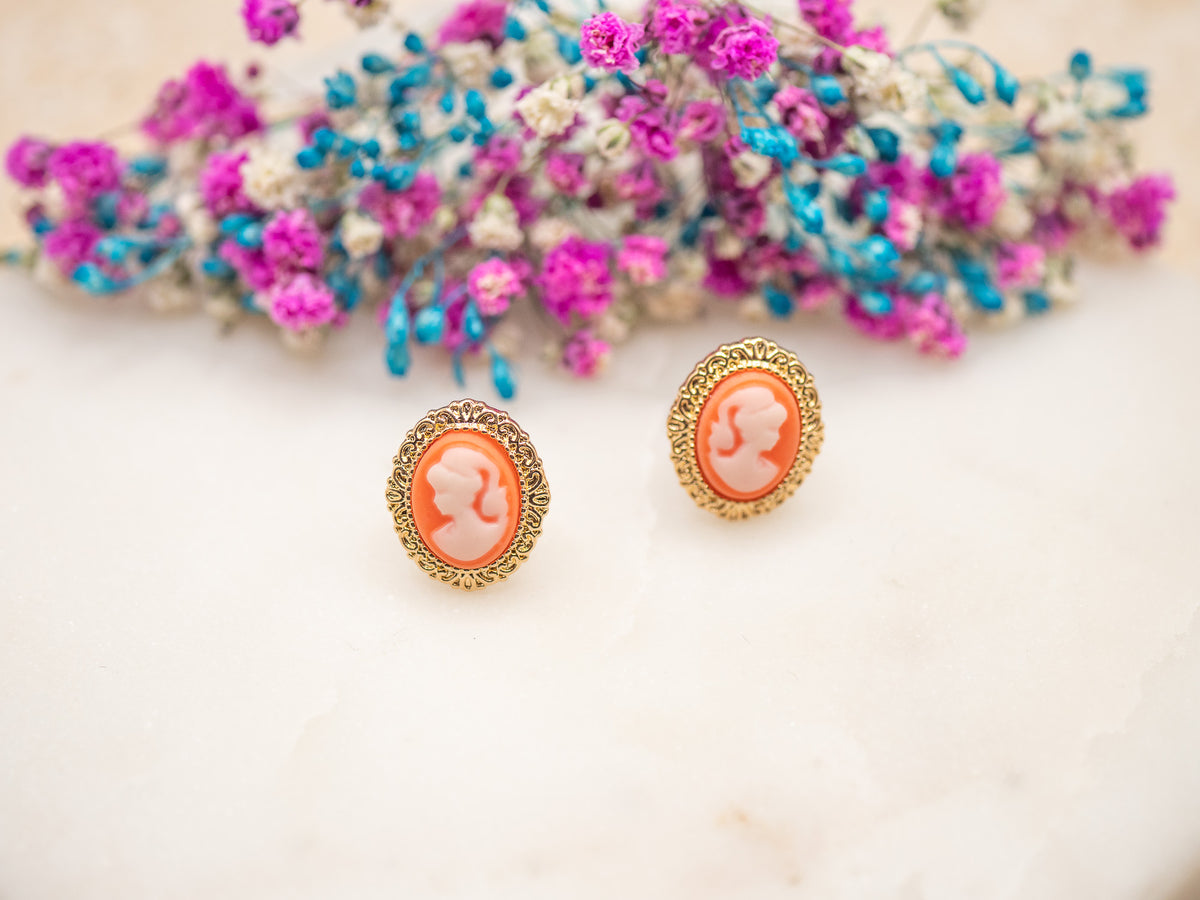 Boucles d'oreilles Camée Avelis