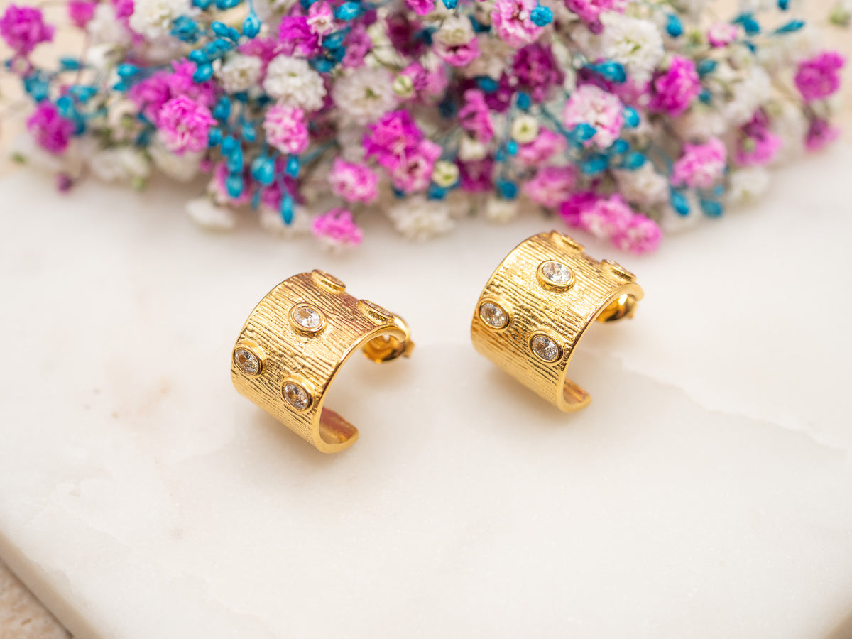 Boucles d'oreilles Lune Sereva