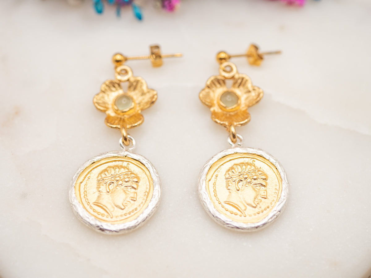 Boucles d'oreilles Médaille Sorevia
