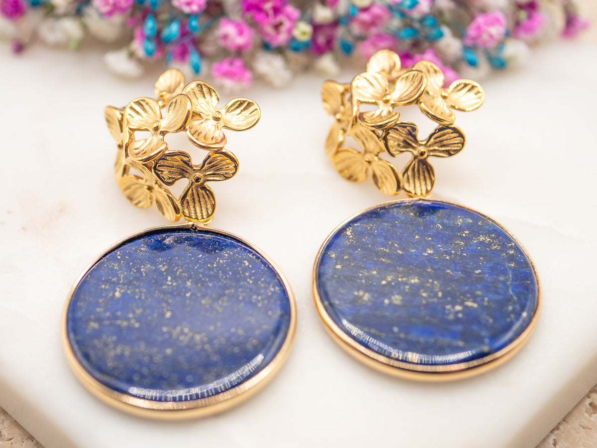 Boucles d'oreilles Éclat Lapis