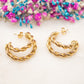 Boucles d'oreilles Tresse Isava