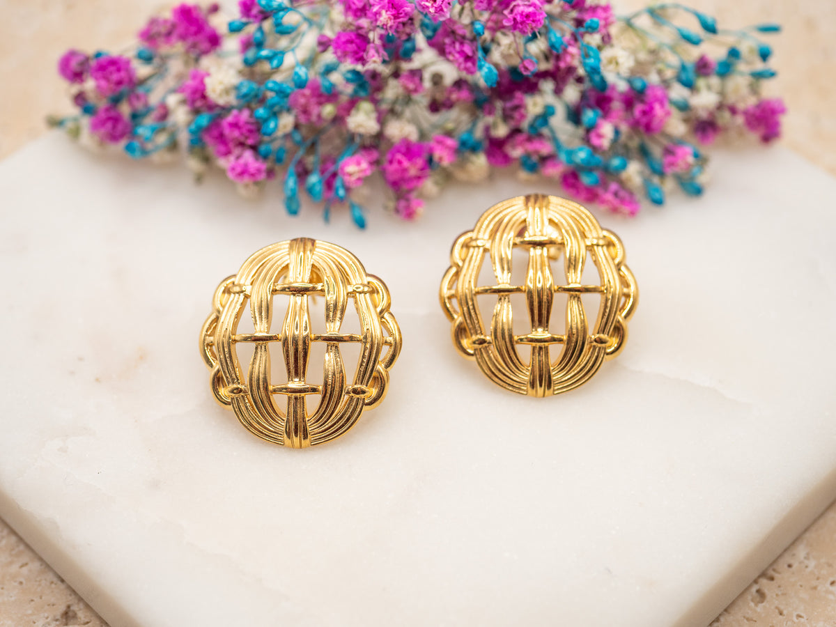 Boucles d'oreilles Tressia Doree