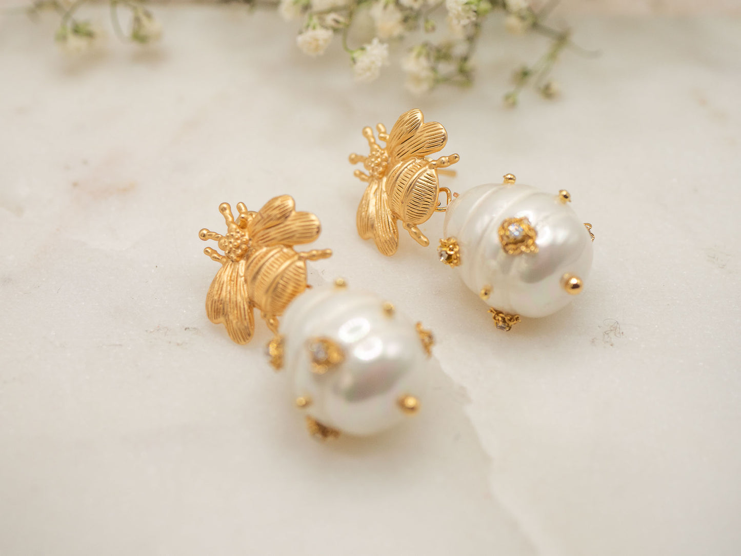 Boucles d'oreilles Abeja