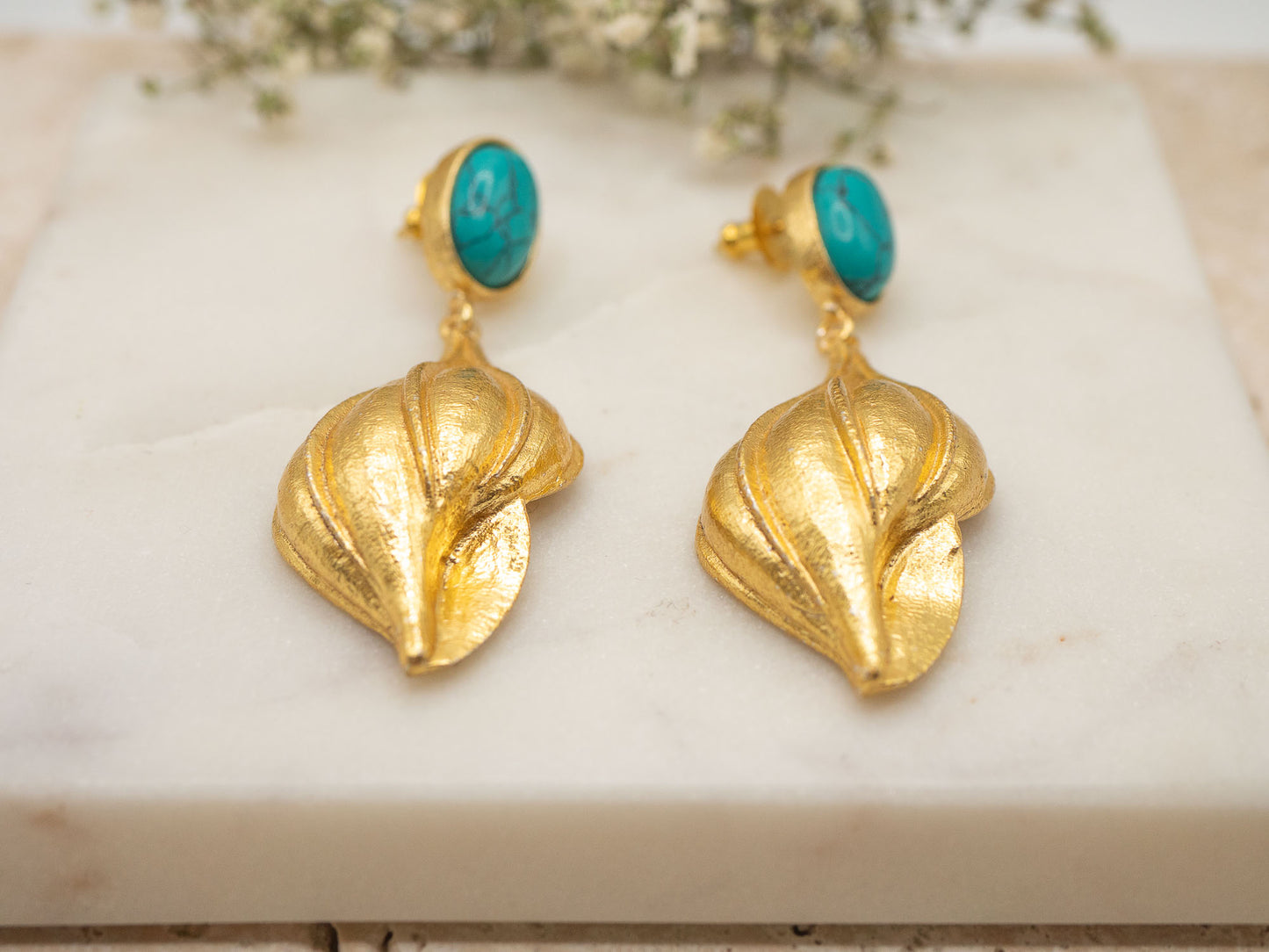 Boucles d'Oreilles Turquesa del Desierto