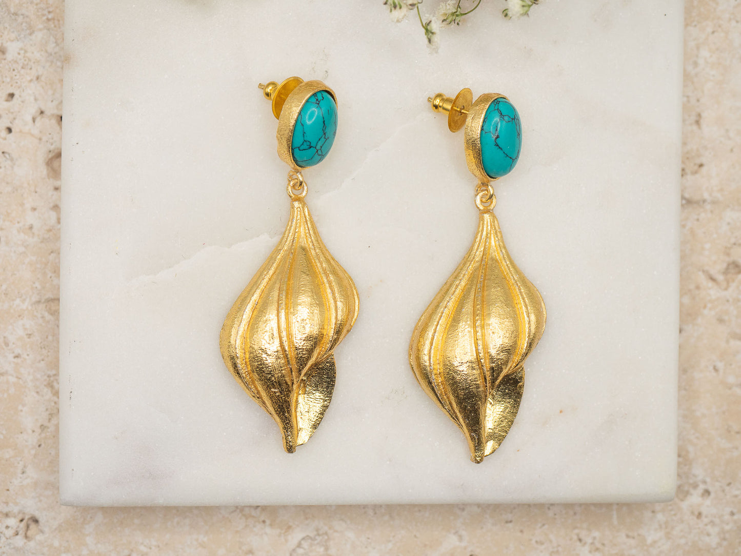 Boucles d'Oreilles Turquesa del Desierto