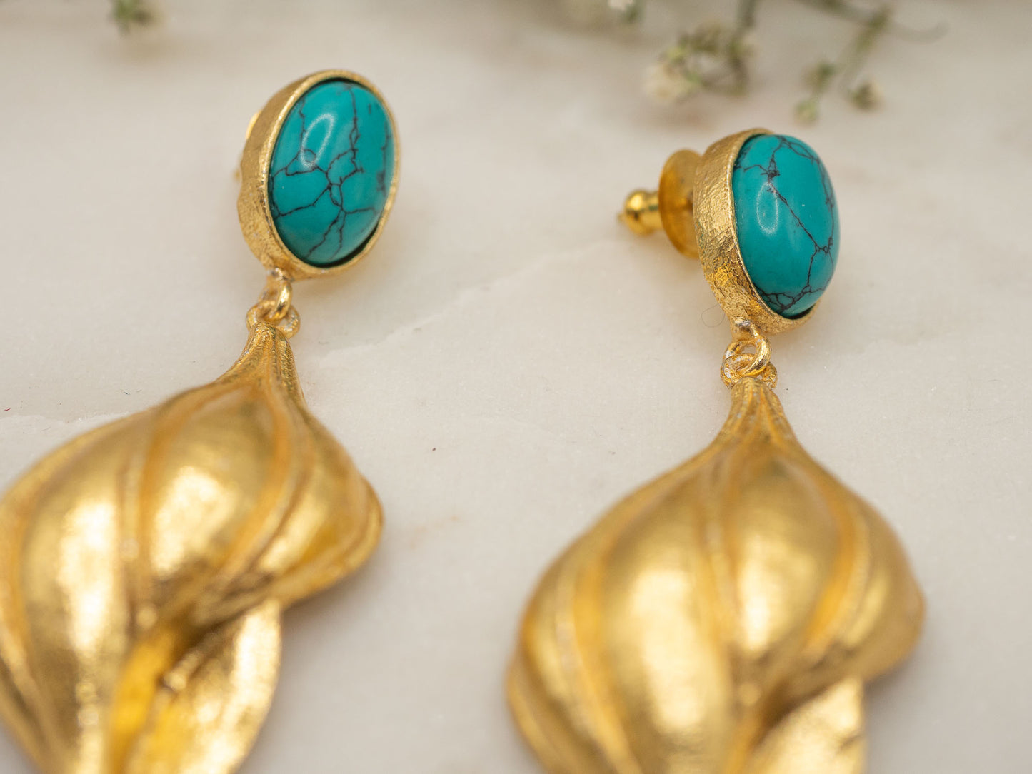 Boucles d'Oreilles Turquesa del Desierto