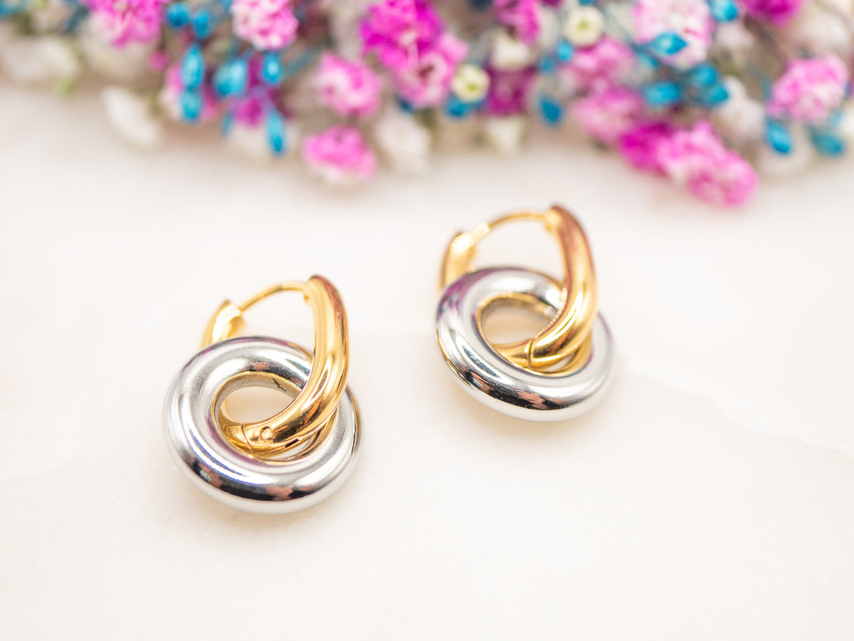 Boucles d'oreilles Étreinte Avelia