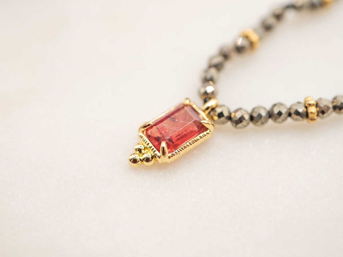 Collier Reflet Rubis