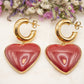 Boucles d'oreilles Loverdose (bordeaux)