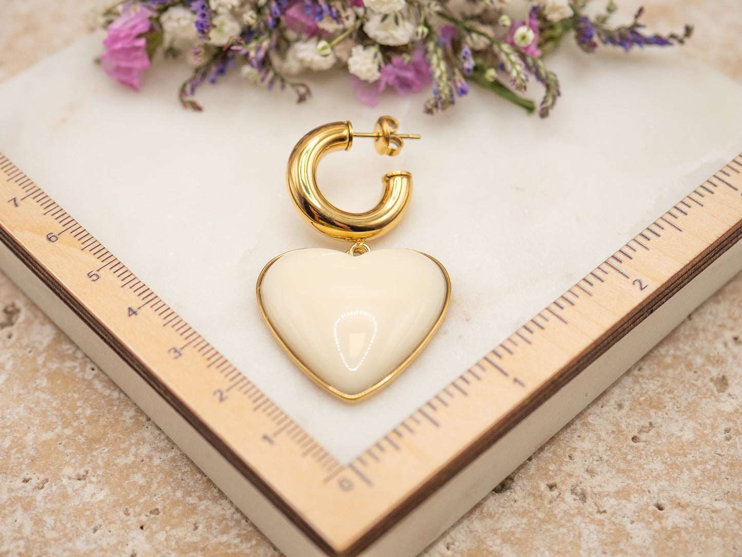 Boucles d'oreilles Loverdose (ivoire)