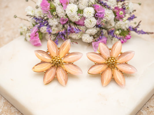 Boucles d'oreilles Daisy (rose)