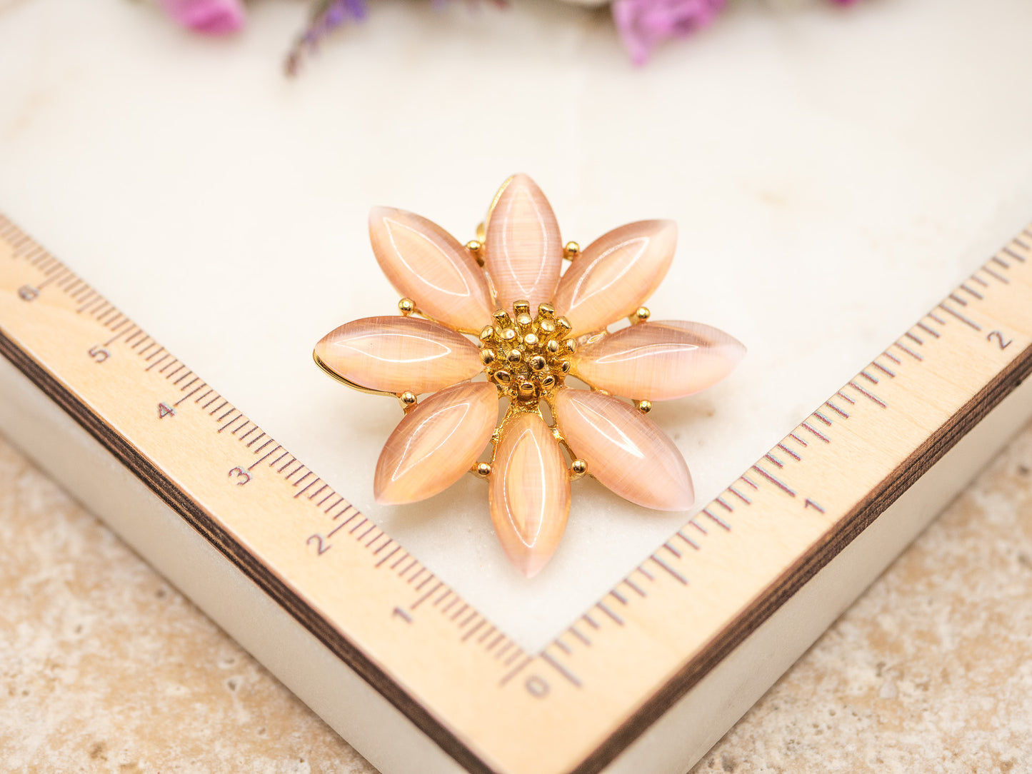 Boucles d'oreilles Daisy (rose)