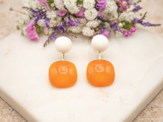 Boucles d'oreilles Lolly (orange)