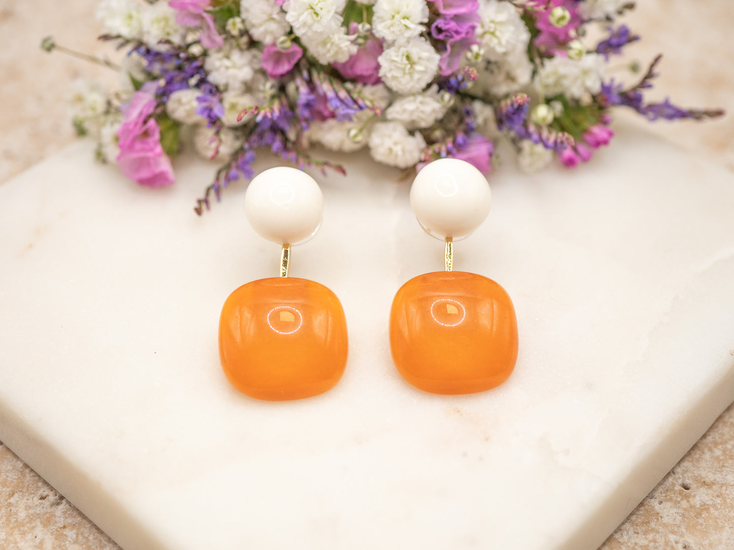 Boucles d'oreilles Lolly (orange)