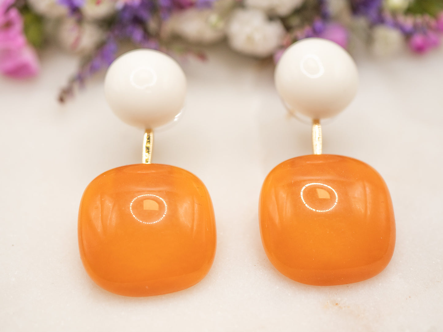 Boucles d'oreilles Lolly (orange)