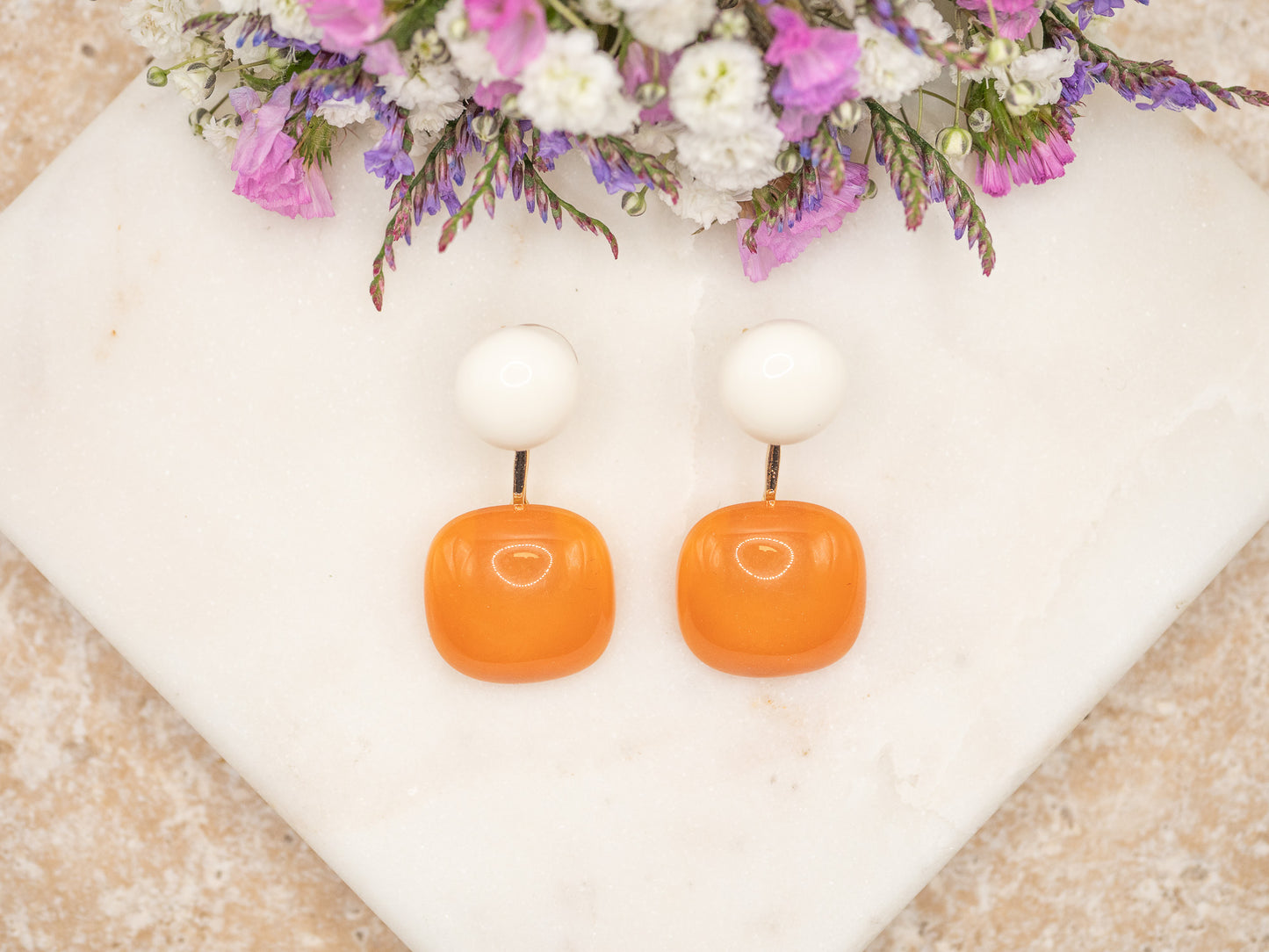 Boucles d'oreilles Lolly (orange)