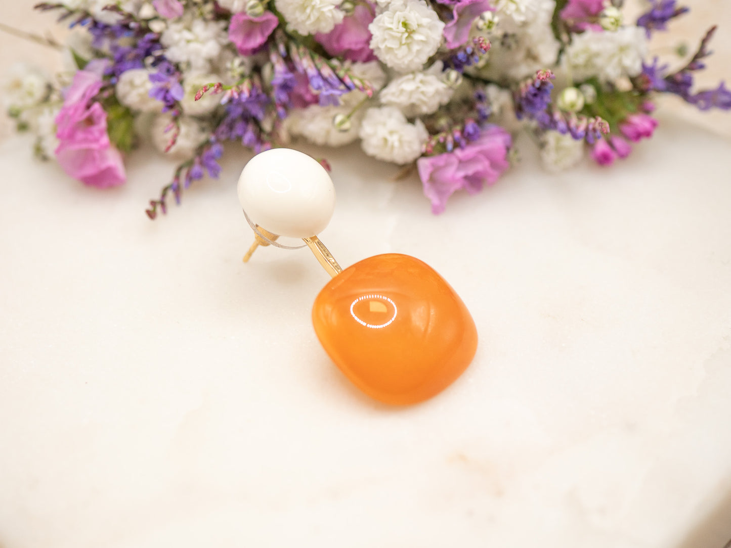 Boucles d'oreilles Lolly (orange)