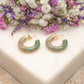 Boucles d'oreilles Glow (vert)