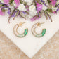 Boucles d'oreilles Glow (vert)
