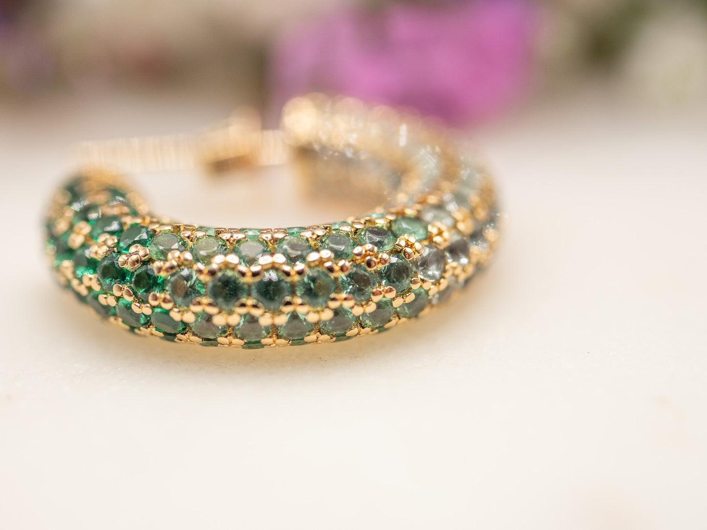 Boucles d'oreilles Glow (vert)