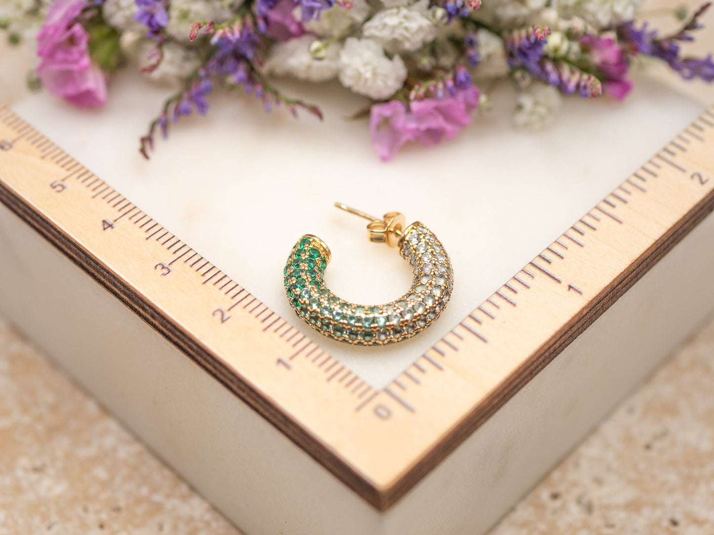 Boucles d'oreilles Glow (vert)