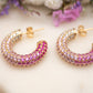 Boucles d'oreilles Glow (rose)