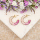Boucles d'oreilles Glow (rose)