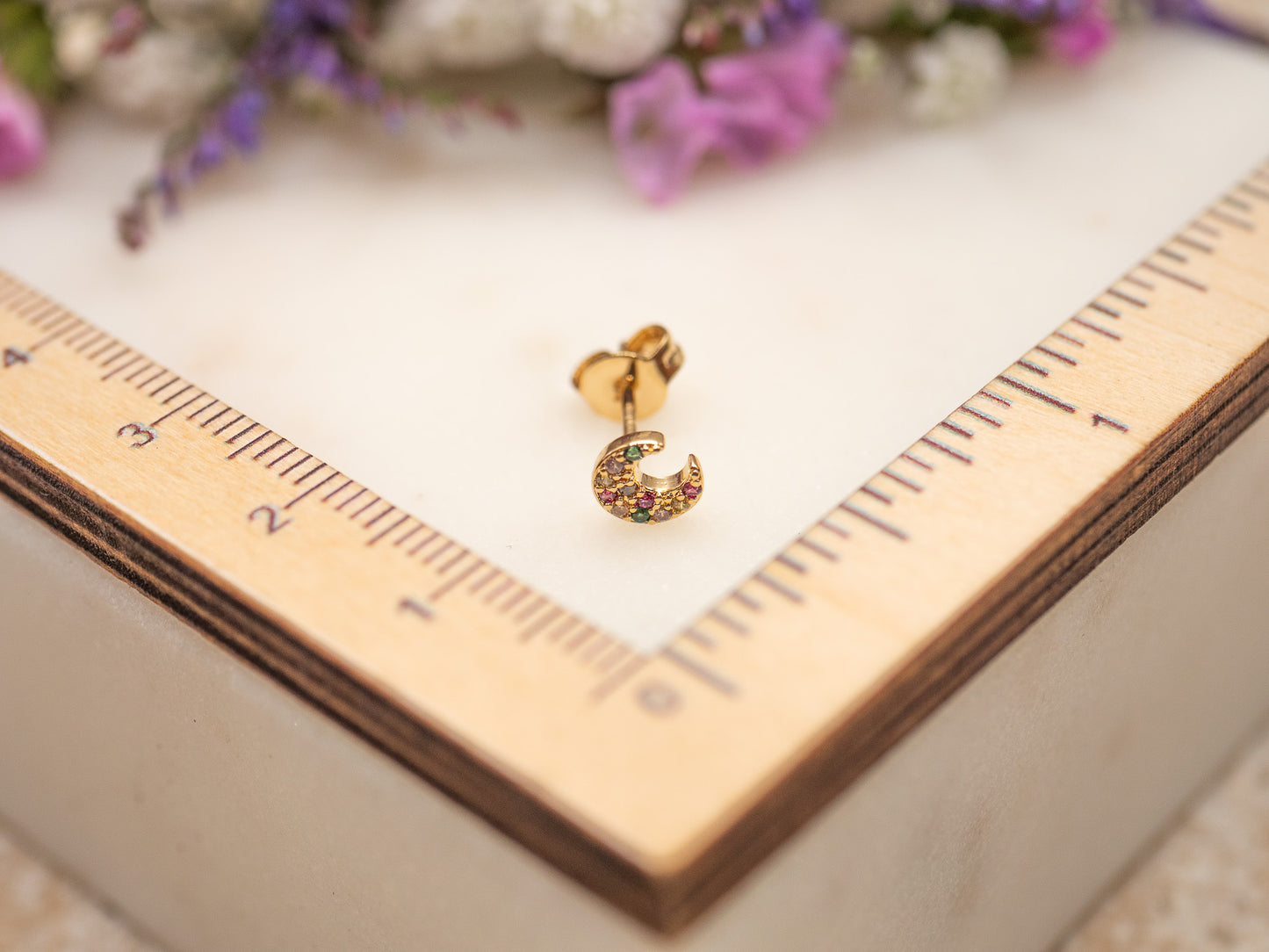 Boucle d'oreille Moondust