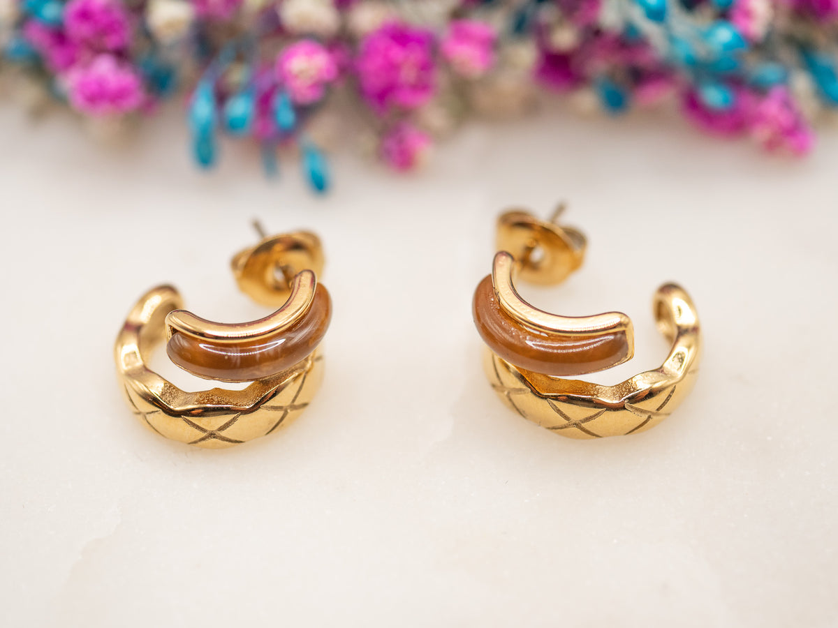 Boucles d'oreilles Étreinte Vayana