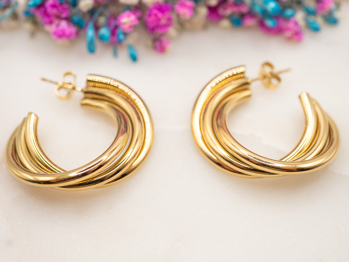 Boucles d'oreilles Courbe Oléna