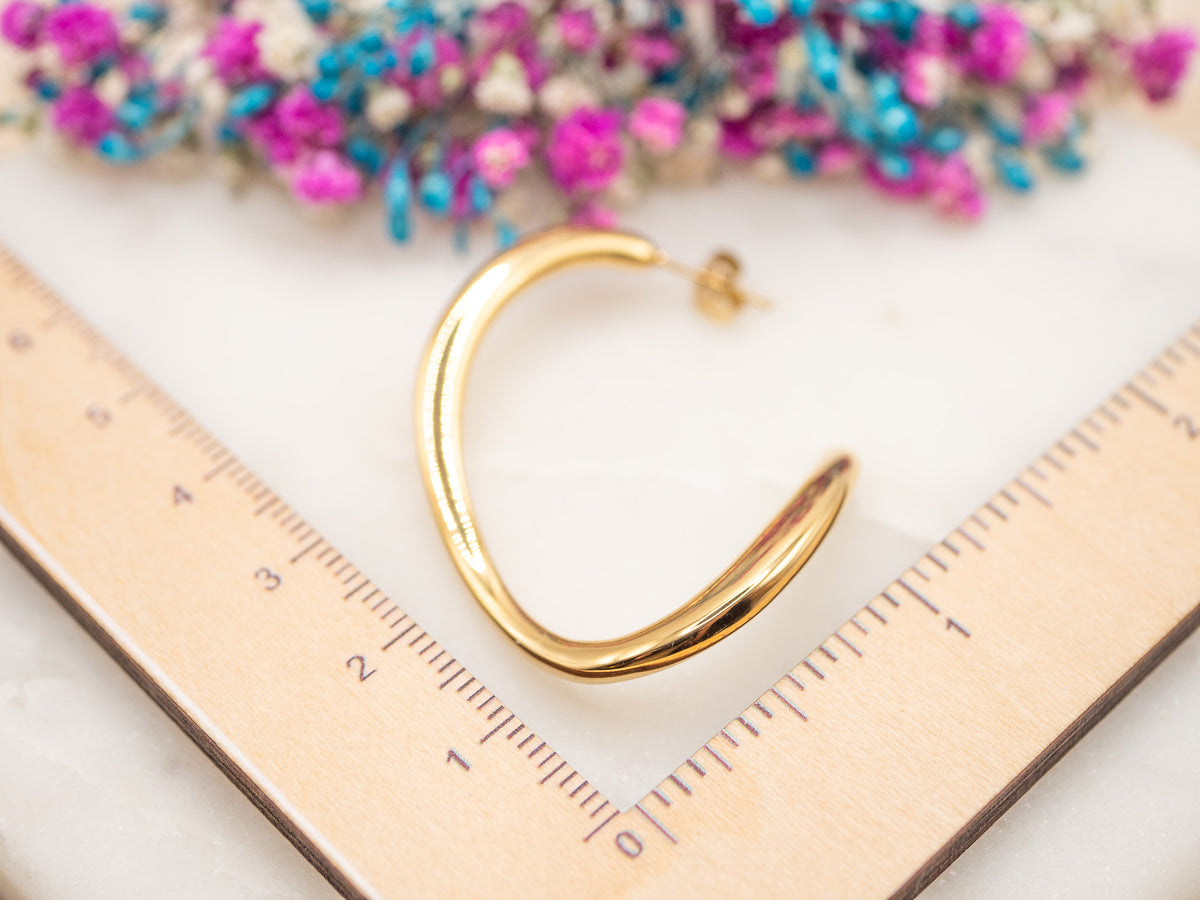 Boucles d'oreilles Courbe Orelia