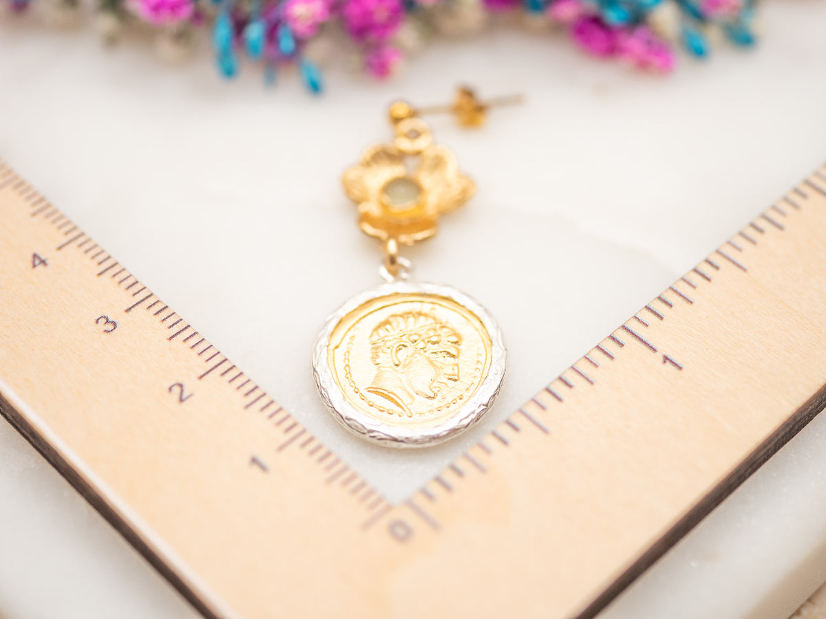 Boucles d'oreilles Médaille Sorevia
