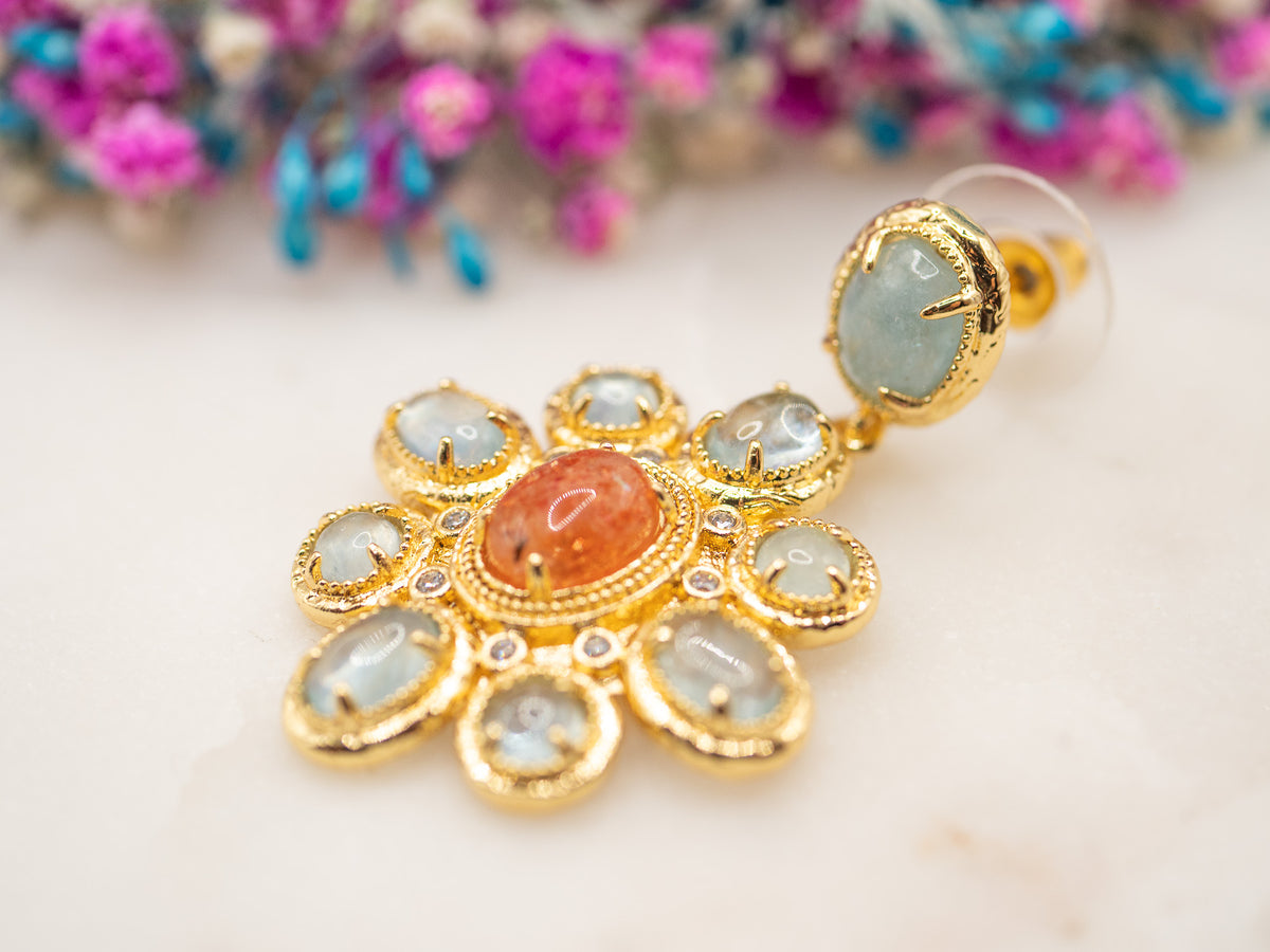 Boucles d'oreilles Fleur Maëlya