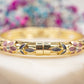 Bracelet Fleurs Ocre