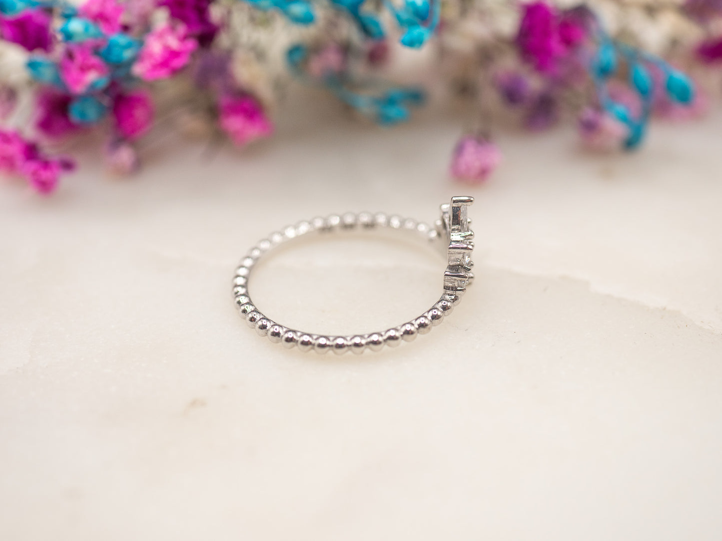 Bague Couronne Cristal