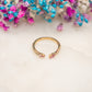 Bague ajustable Étreinte Rosée