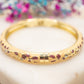 Bracelet Fleurs Grenat