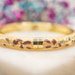 Bracelet Fleurs Grenat