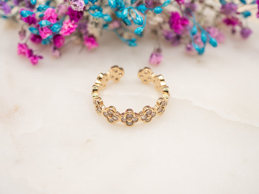 Bague ajustable Fleurs de Dune