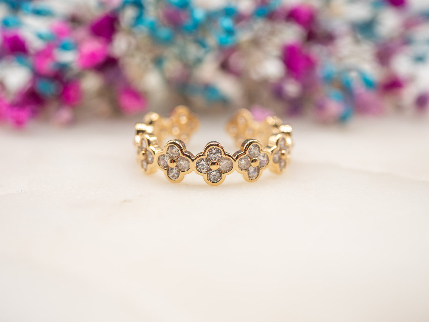 Bague ajustable Fleurs de Dune
